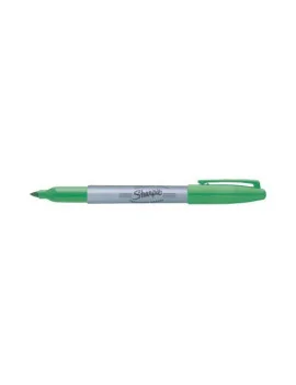 Marcatore Permanente Sharpie Paper Mate - Fine - Punta Tonda - S0810960 (Verde Conf. 12)