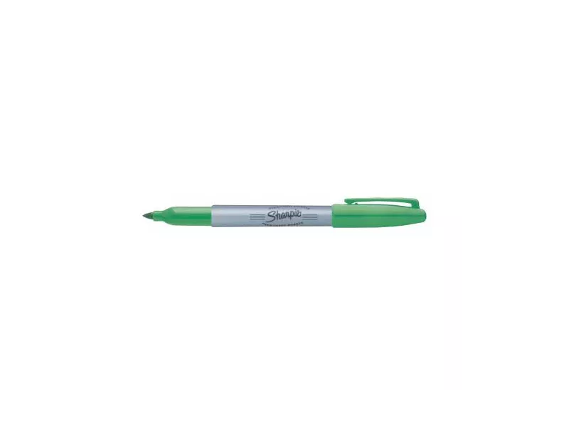 Marcatore Permanente Sharpie Paper Mate - Fine - Punta Tonda - S0810960 (Verde Conf. 12)