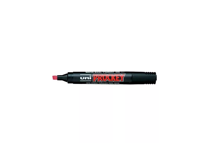 Marcatore Permanente Uni Prockey Uni-Ball - Punta Scalpello - 1-5,7 mm - M-126-B (Blu)