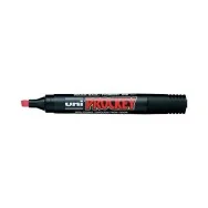 Marcatore Permanente Uni Prockey Uni-Ball - Punta Scalpello - 1-5,7 mm - M-126-R (Rosso)