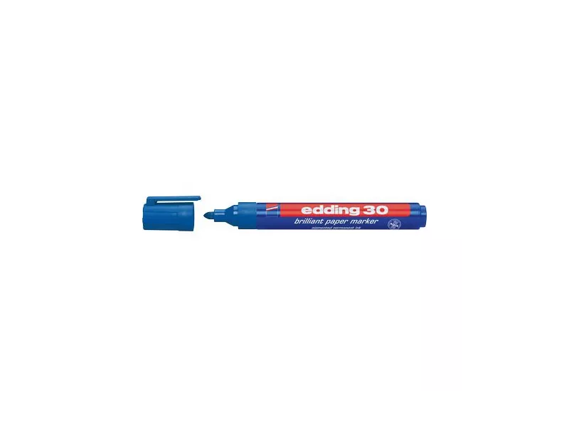 Marcatore Permanente 30 Edding - Punta Tonda - 4-30003 (Blu) Marcatore Permanente 30 Edding - Punta Tonda - 4-30003 (Blu)
