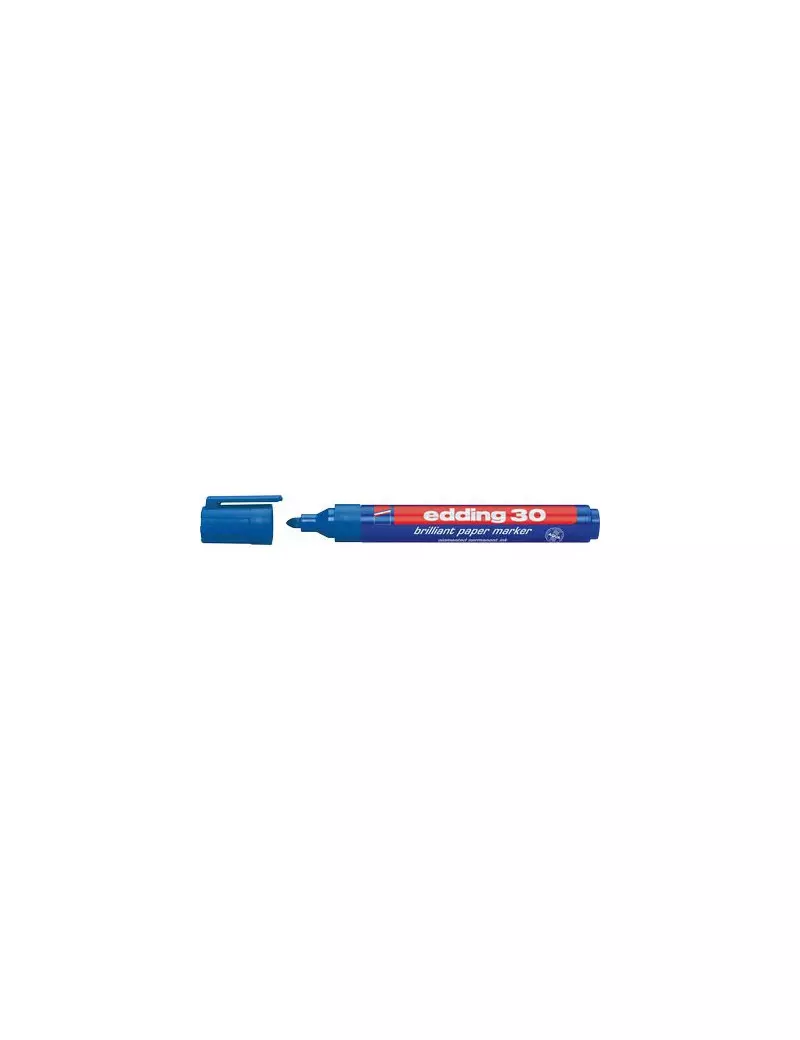 Marcatore Permanente 30 Edding - Punta Tonda - 4-30003 (Blu) Marcatore Permanente 30 Edding - Punta Tonda - 4-30003 (Blu)
