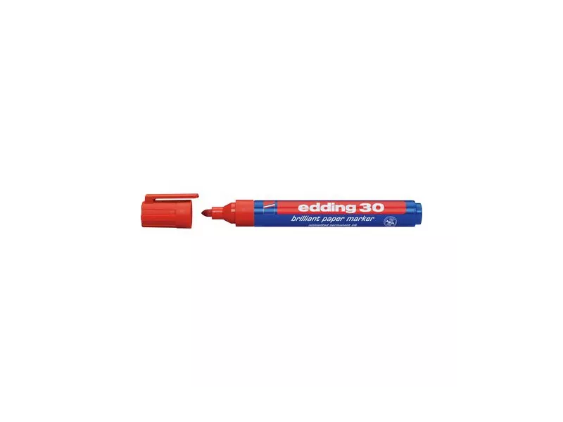 Marcatore Permanente 30 Edding - Punta Tonda - 4-30002 (Rosso)