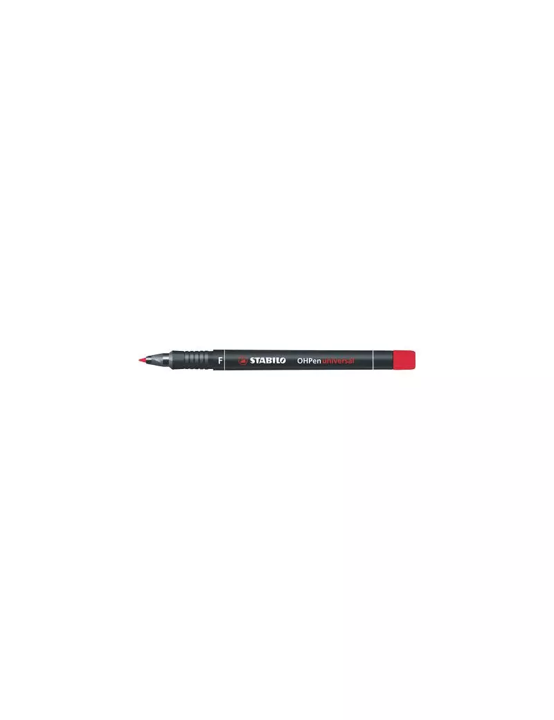 Penna OHPen Universal Permanente Stabilo - Punta Fine - 842/40 (Rosso Conf. 10)