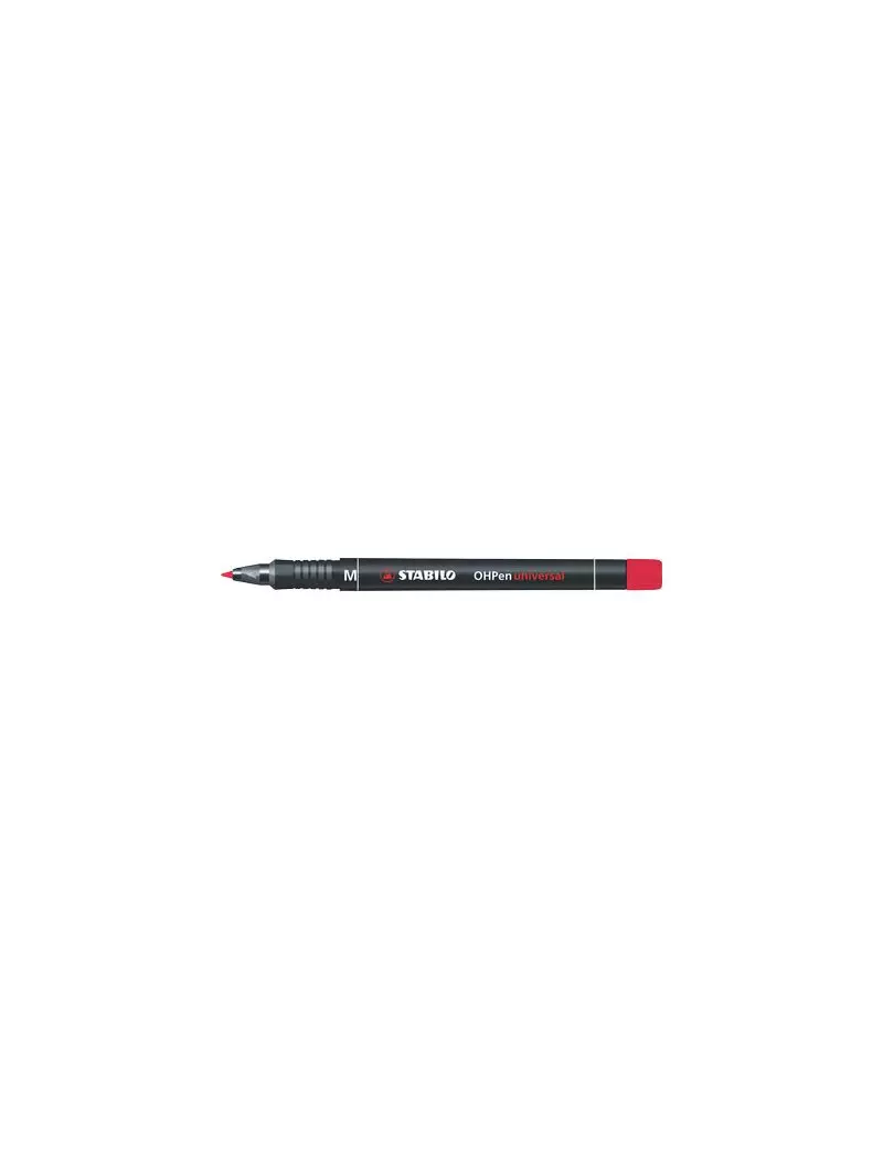 Penna OHPen Universal Permanente Stabilo - Punta Media - 843/40 (Rosso Conf. 10)