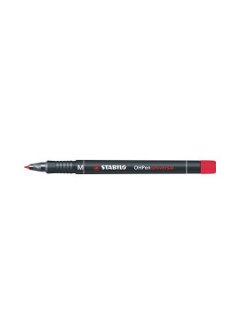 Penna OHPen Universal Permanente Stabilo - Punta Media - 843/40 (Rosso Conf. 10)