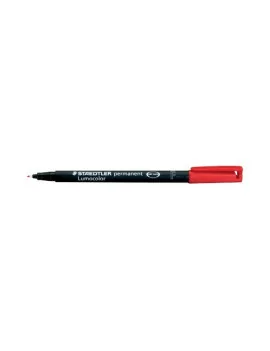 Penna con Punta Sintetica Lumocolor Permanent 318 F Staedtler - Punta Fine - 0,6 mm - 318-3 (Blu Conf. 10)