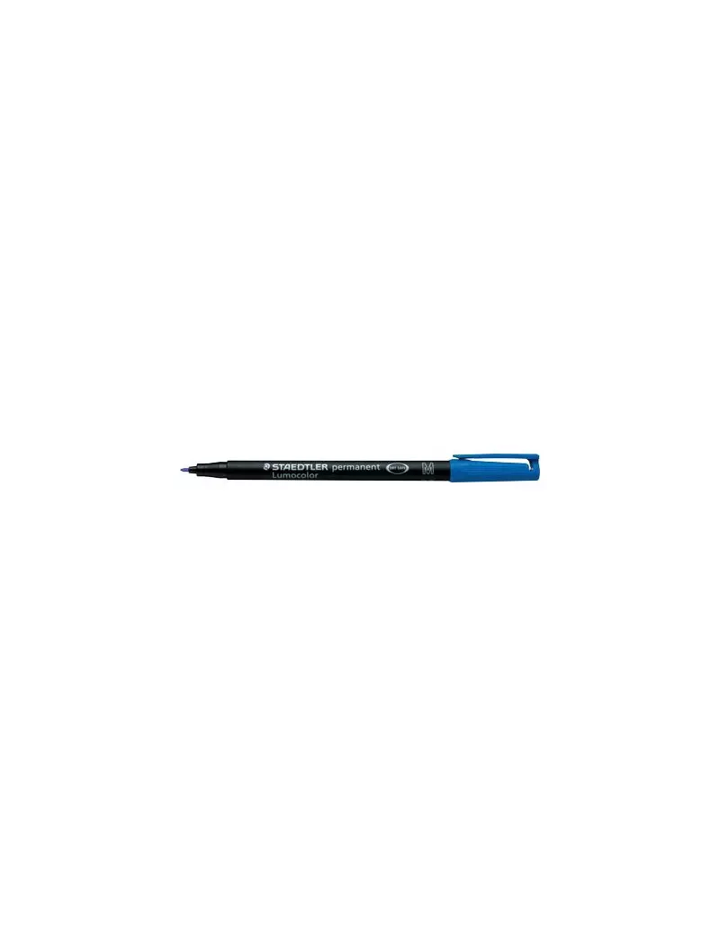 Penna con Punta Sintetica Lumocolor Permanent 317 M Staedtler - Punta Media - 1 mm - 317-3 (Blu)