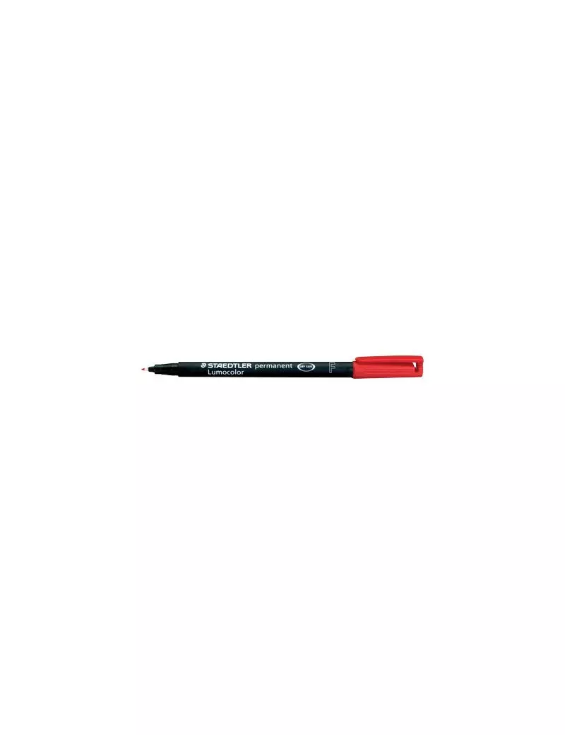 Penna con Punta Sintetica Lumocolor Permanent 318 F Staedtler - Punta Fine - 0,6 mm - 318-9 (Nero Conf. 10) Penna con Punta Sintetica Lumocolor Permanent 318 F Staedtler - Punta Fine - 0,6 mm - 318-9 (Nero Conf. 10)