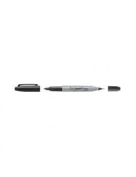 Penna Indelebile Sharpie Twin Tip Paper Mate - Doppia Punta Tonda - 1-0,5 mm - S0811100 (Nero)