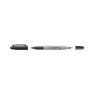 Penna Indelebile Sharpie Twin Tip Paper Mate - Doppia Punta Tonda - 1-0,5 mm - S0811100 (Nero)