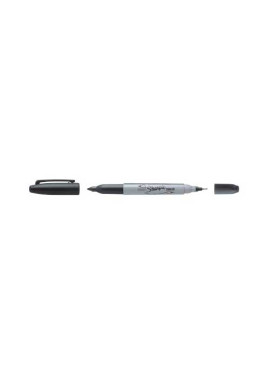 Penna Indelebile Sharpie Twin Tip Paper Mate - Doppia Punta Tonda - 1-0,5 mm - S0811100 (Nero)