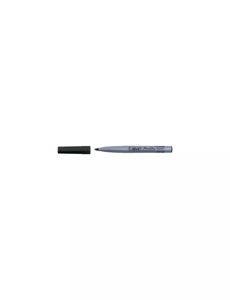 Marcatore Permanente 1445 Bic - Punta Tonda - 1,1 mm - 820901 (Blu Conf. 12)