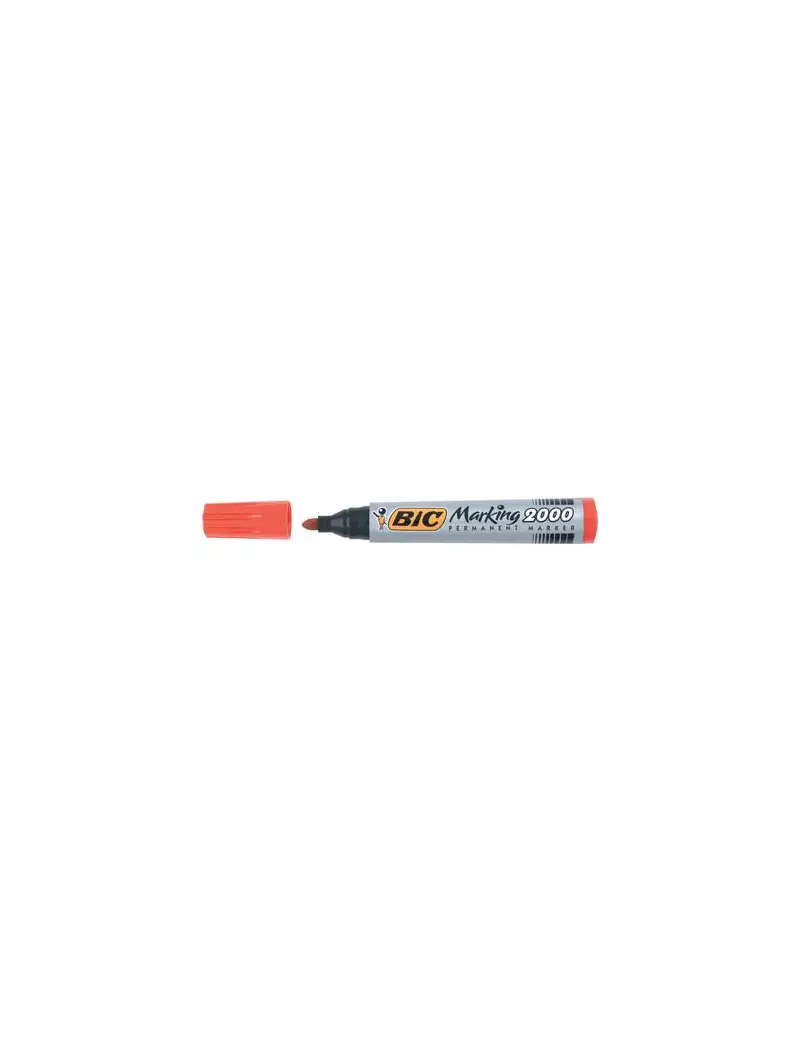Marcatore Permanente 2000 Bic - Punta Tonda - 2,5 mm - 820913 (Rosso Conf. 12) Marcatore Permanente 2000 Bic - Punta Tonda - 2,5 mm - 820913 (Rosso Conf. 12)
