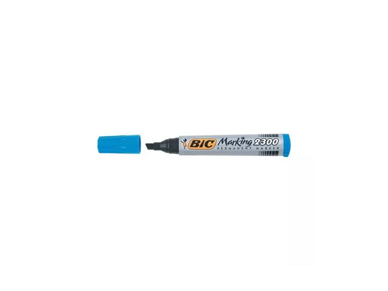 Marcatore Permanente 2300 Bic - Punta Scalpello - 3-5,5 mm - 820924 (Rosso Conf. 12)