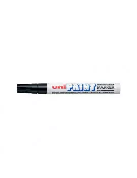 Marcatore Permanente a Vernice Paintmarker Uni-Ball - Punta Tonda - 2,2-2,8 mm - M-PX20-N (Nero)