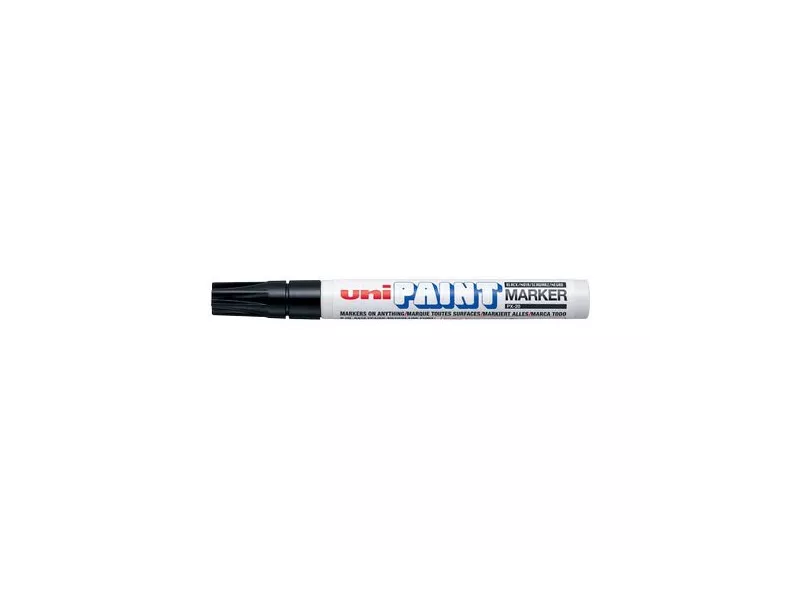 Marcatore Permanente a Vernice Paintmarker Uni-Ball - Punta Tonda - 2,2-2,8 mm - M-PX20-N (Nero) Marcatore Permanente a Vernice Paintmarker Uni-Ball - Punta Tonda - 2,2-2,8 mm - M-PX20-N (Nero)