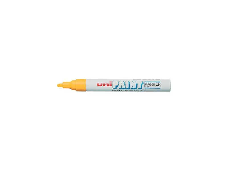 Marcatore Permanente a Vernice Paintmarker Uni-Ball - Punta Tonda - 2,2-2,8 mm - M-PX20-ORO (Oro) Marcatore Permanente a Vernice Paintmarker Uni-Ball - Punta Tonda - 2,2-2,8 mm - M-PX20-ORO (Oro)