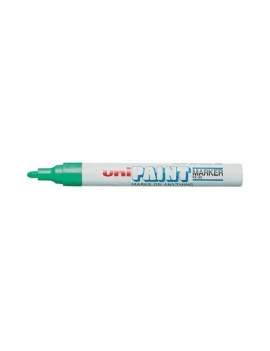Marcatore Permanente a Vernice Paintmarker Uni-Ball - Punta Tonda - 2,2-2,8 mm - M-PX20-VS (Verde Scuro)