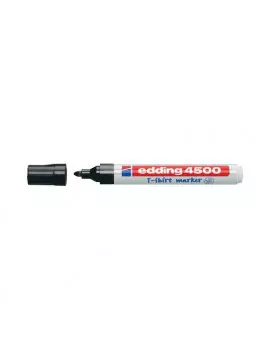 Marcatore Permanente per Tessuti 4500 Edding - Punta Tonda - 2-3 mm - E-4500 001 (Nero)