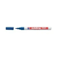Marcatore Permanente a Vernice 751 Edding - Punta Tonda - 1-2 mm - E-751 003 (Blu)
