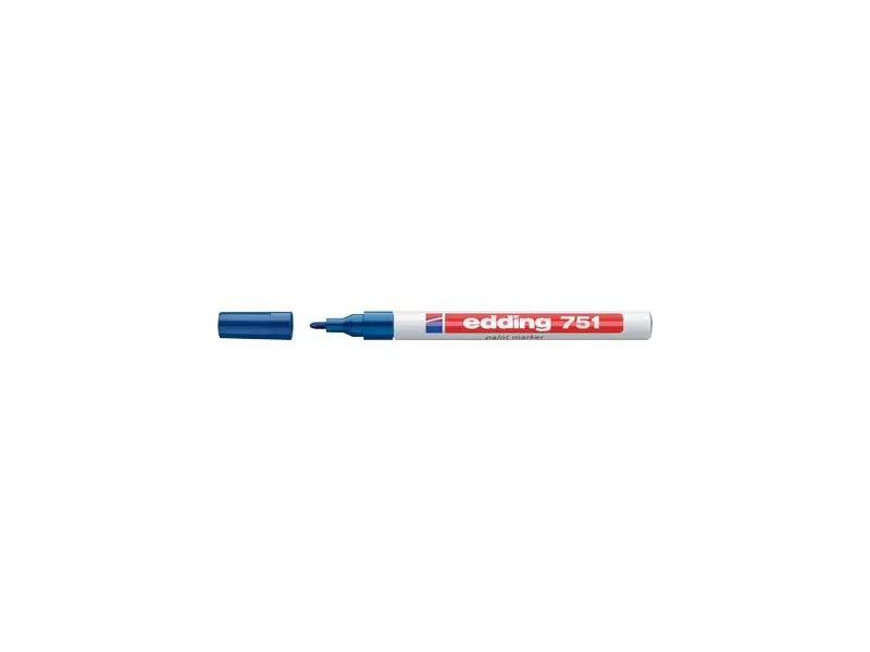 Marcatore Permanente a Vernice 751 Edding - Punta Tonda - 1-2 mm - E-751 003 (Blu) Marcatore Permanente a Vernice 751 Edding - Punta Tonda - 1-2 mm - E-751 003 (Blu)