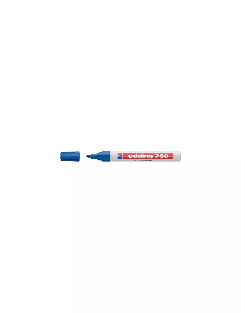 Marcatore Permanente a Vernice 750 Edding - Punta Tonda - 2-4 mm - E-750 003 (Blu) Marcatore Permanente a Vernice 750 Edding - Punta Tonda - 2-4 mm - E-750 003 (Blu)