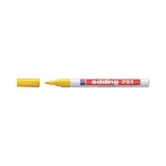 Marcatore Permanente a Vernice 751 Edding - Punta Tonda - 1-2 mm - E-751 005 (Giallo)