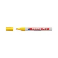 Marcatore Permanente a Vernice 750 Edding - Punta Tonda - 2-4 mm - E-750 005 (Giallo)