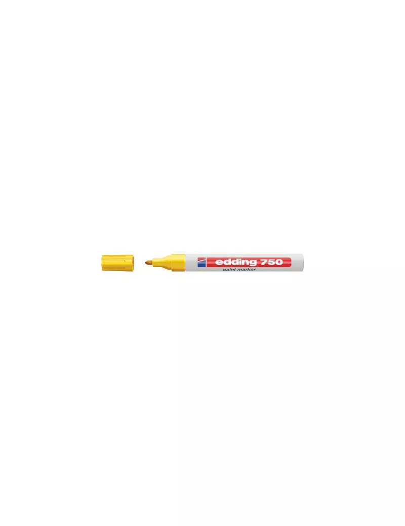 Marcatore Permanente a Vernice 750 Edding - Punta Tonda - 2-4 mm - E-750 005 (Giallo) Marcatore Permanente a Vernice 750 Edding - Punta Tonda - 2-4 mm - E-750 005 (Giallo)