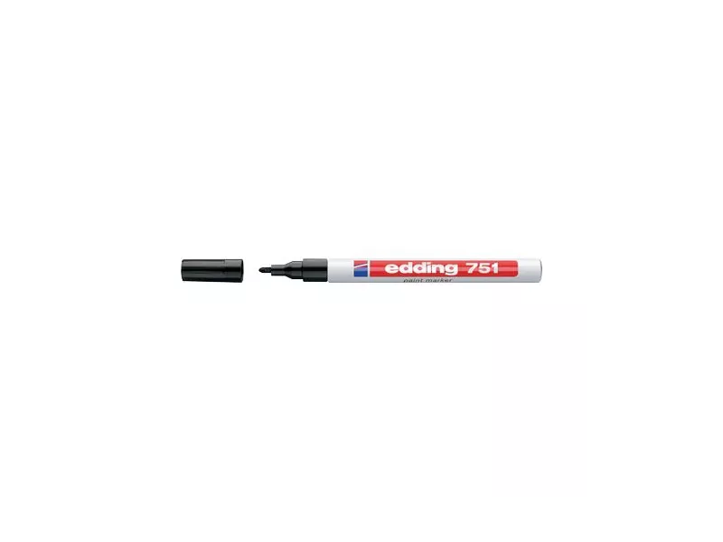 Marcatore Permanente a Vernice 751 Edding - Punta Tonda - 1-2 mm - E-751 001 (Nero) Marcatore Permanente a Vernice 751 Edding - Punta Tonda - 1-2 mm - E-751 001 (Nero)