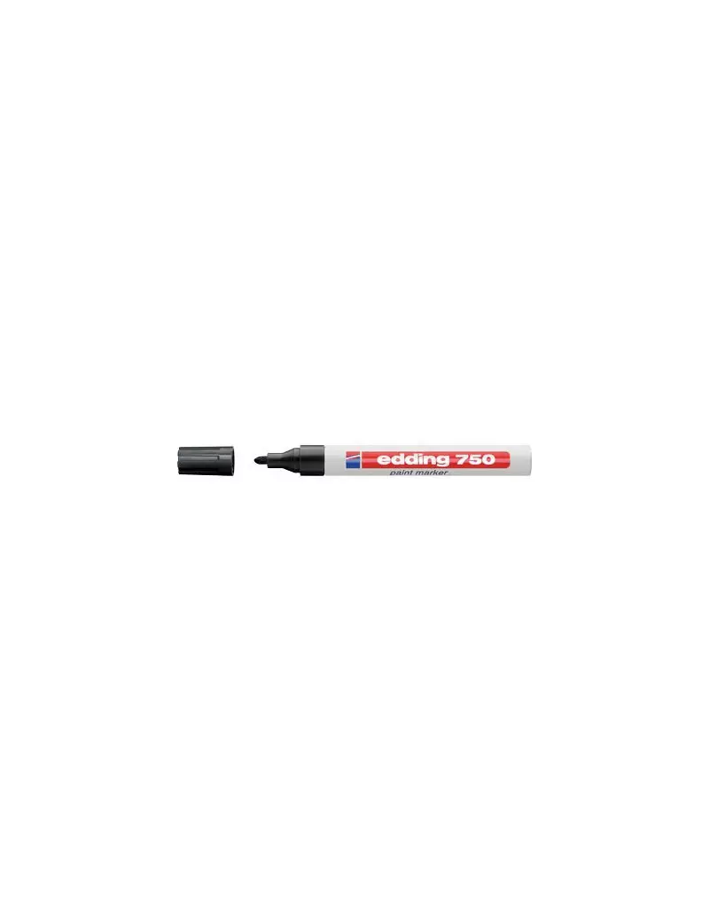 Marcatore Permanente a Vernice 750 Edding - Punta Tonda - 2-4 mm - E-750 001 (Nero) Marcatore Permanente a Vernice 750 Edding - Punta Tonda - 2-4 mm - E-750 001 (Nero)