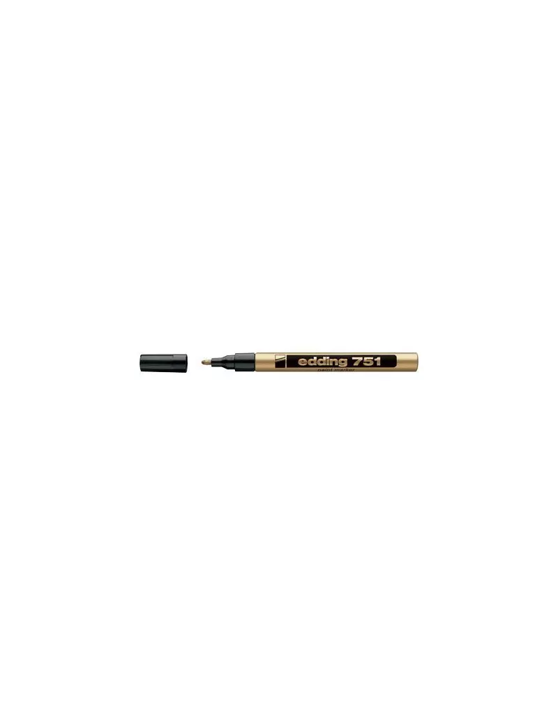 Marcatore Permanente a Vernice 751 Edding - Punta Tonda - 1-2 mm - E-751 053 (Oro) Marcatore Permanente a Vernice 751 Edding - Punta Tonda - 1-2 mm - E-751 053 (Oro)
