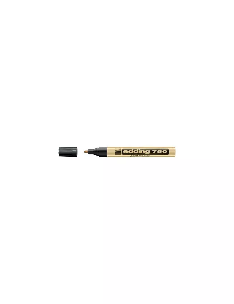 Marcatore Permanente a Vernice 750 Edding - Punta Tonda - 2-4 mm - E-750 053 (Oro) Marcatore Permanente a Vernice 750 Edding - Punta Tonda - 2-4 mm - E-750 053 (Oro)