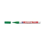 Marcatore Permanente a Vernice 751 Edding - Punta Tonda - 1-2 mm - E-751 004 (Verde)
