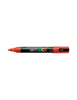 Marcatore a Tempera Uni Posca PC5M Uni-Ball - Punta Tonda - 1,8-2,5 mm - M-PC5M-AC (Arancio)