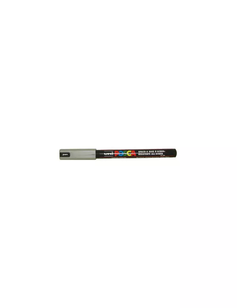 Marcatore a Tempera Uni Posca PC1M Uni-Ball - Punta Tonda - 0,7 mm - M-PC1MR-ARG (Argento) Marcatore a Tempera Uni Posca PC1M Uni-Ball - Punta Tonda - 0,7 mm - M-PC1MR-ARG (Argento)