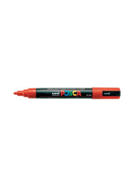Marcatore a Tempera Uni Posca PC5M Uni-Ball - Punta Tonda - 1,8-2,5 mm - M-PC5M-ARG (Argento)