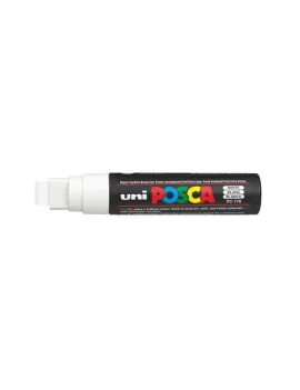 Marcatore a Tempera Uni Posca PC17K Uni-Ball - Punta Scalpello - 15 mm - M-PC17K-BI (Bianco)