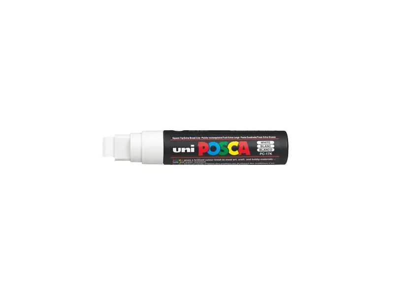 Marcatore a Tempera Uni Posca PC17K Uni-Ball - Punta Scalpello - 15 mm - M-PC17K-BI (Bianco) Marcatore a Tempera Uni Posca PC17K Uni-Ball - Punta Scalpello - 15 mm - M-PC17K-BI (Bianco)