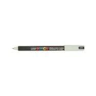 Marcatore a Tempera Uni Posca PC1M Uni-Ball - Punta Tonda - 0,7 mm - M-PC1MR-BI (Bianco)