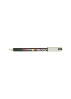 Marcatore a Tempera Uni Posca PC1M Uni-Ball - Punta Tonda - 0,7 mm - M-PC1MR-BI (Bianco)