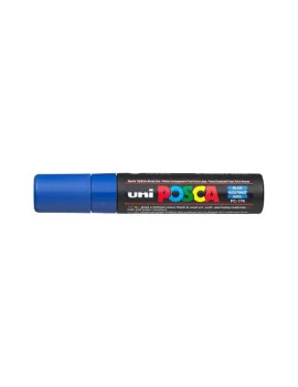 Marcatore a Tempera Uni Posca PC17K Uni-Ball - Punta Scalpello - 15 mm - M-PC17K-B (Blu)