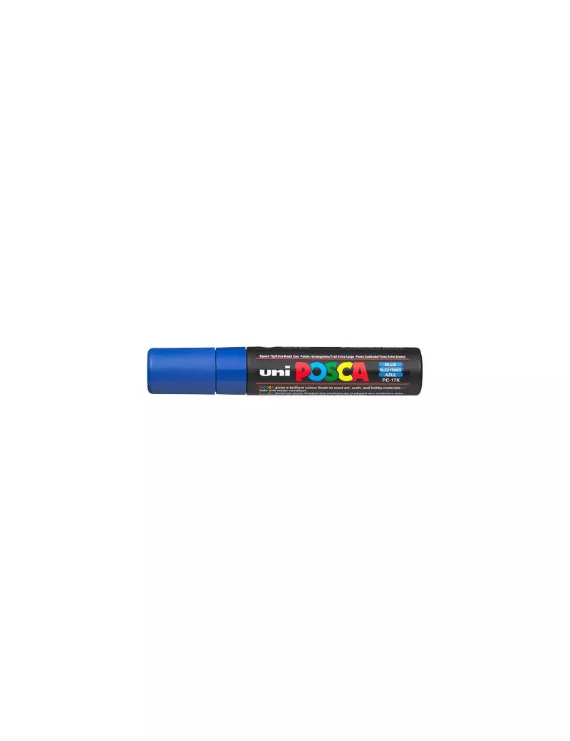 Marcatore a Tempera Uni Posca PC17K Uni-Ball - Punta Scalpello - 15 mm - M-PC17K-B (Blu) Marcatore a Tempera Uni Posca PC17K Uni-Ball - Punta Scalpello - 15 mm - M-PC17K-B (Blu)