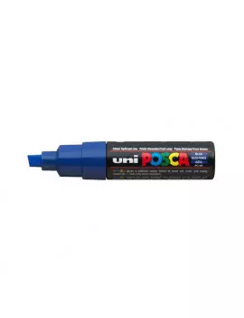 Marcatore a Tempera Uni Posca PC8K Uni-Ball - Punta Scalpello - 8 mm - M-PC8K-B (Blu)