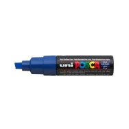 Marcatore a Tempera Uni Posca PC8K Uni-Ball - Punta Scalpello - 8 mm - M-PC8K-B (Blu)