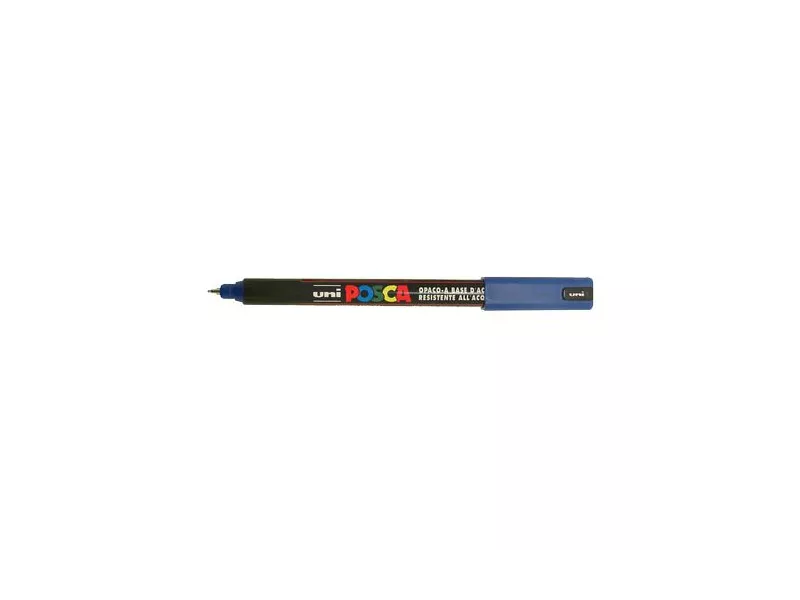 Marcatore a Tempera Uni Posca PC1M Uni-Ball - Punta Tonda - 0,7 mm - M-PC1MR-B (Blu)