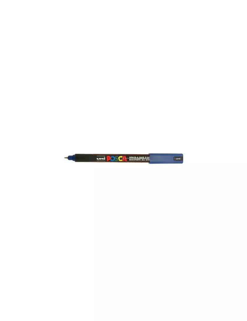 Marcatore a Tempera Uni Posca PC1M Uni-Ball - Punta Tonda - 0,7 mm - M-PC1MR-B (Blu)