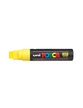 Marcatore a Tempera Uni Posca PC17K Uni-Ball - Punta Scalpello - 15 mm - M-PC17K-G (Giallo)