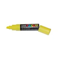 Marcatore a Tempera Uni Posca PC8K Uni-Ball - Punta Scalpello - 8 mm - M-PC8K-G (Giallo)